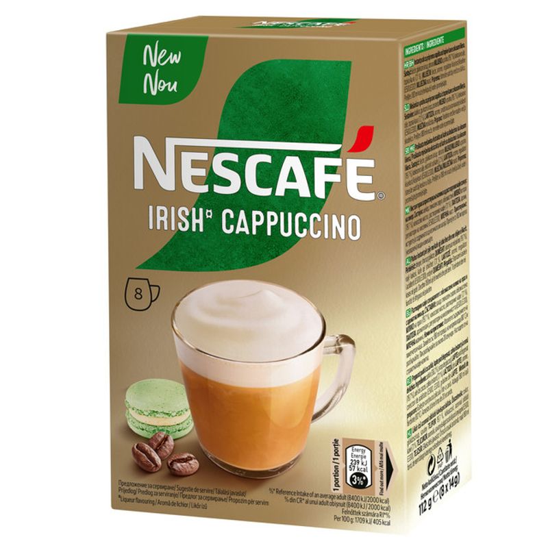 cafea-instant-nescafe-cappuccino-irish-8-x-14-g
