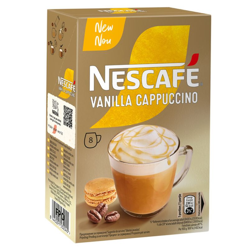 cafea-instant-nescafe-cappuccino-vanilla-8-x-14-g