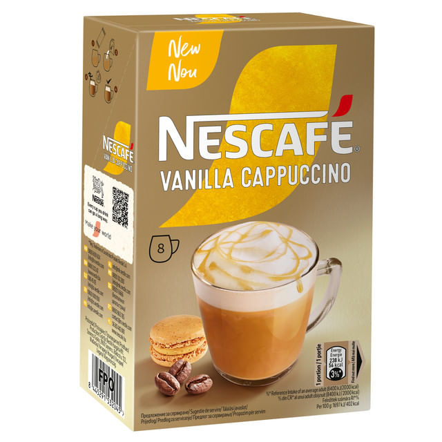 cafea-instant-nescafe-cappuccino-vanilla-8-x-14-g