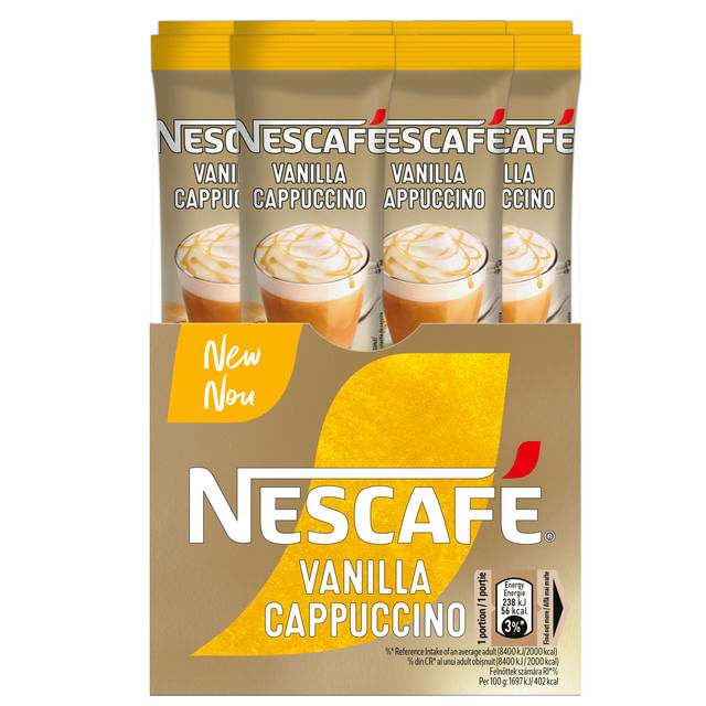 cafea-instant-nescafe-cappuccino-vanilla-8-x-14-g