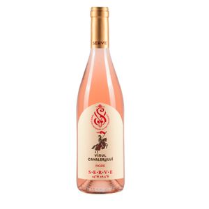 Vin roze demisec Serve Vinul Cavalerului, Cabernet Sauvignon si Merlot, 0.75 l