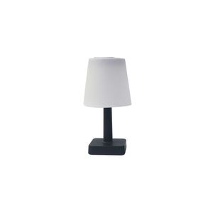 Decoratiune lampa solara tip veioza Garden Star, 23.2 cm, tematica Ligne D'Eau, negru