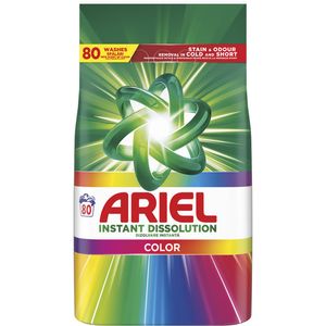 Detergent pudra automat Ariel Instant Dissolution Color, 5.2 kg, 80 spalari