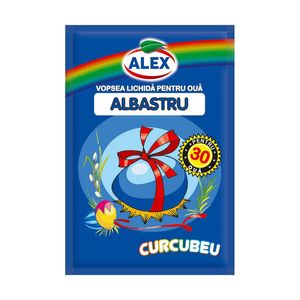 Vopsea lichida Alex pentru 30 oua, albastru