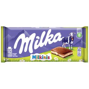 Ciocolata cu lapte si umplutura cu crema de lapte Milka Milkinis, 100 g