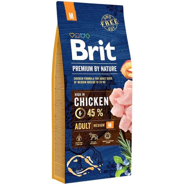 hrana-uscata-pentru-caini-adulti-brit-premium-by-nature-m-pui-15-kg
