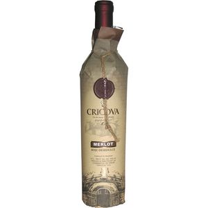 Vin rosu demidulce Cricova Hartie, Merlot, 0.75 l