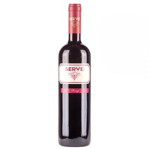 Vin rosu sec Serve Rouge, Feteasca Neagra, Cabernet Sauvignon si Merlot, 0.75 l