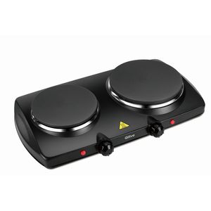 Plita electrica dubla Qilive Q.6587, 2300W, 5 trepte de temperatura, negru