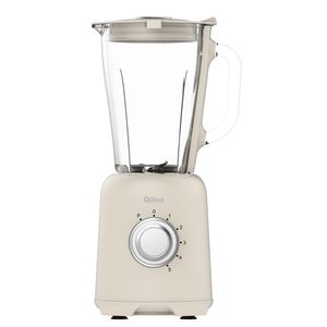 Blender Qilive Q.5123 Retro, 600W, capacitate 1.75 l, 5 viteze, functie impuls, alb