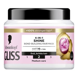 Masca pentru par 4 in 1 pentru stralucire Schwarzkopf Gliss, 400 ml