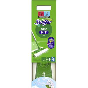 Kit mop cu 8 lavete uscate si 3 lavete umede Swiffer