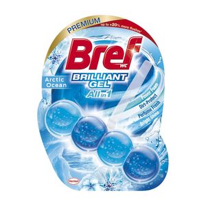 Odorizant pentru toaleta Bref Brilliant Gel Spring Rain All in 1, 42 g