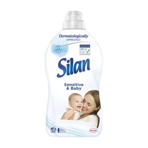 Balsam de rufe Silan Sensitive, 64 spalari, 1408 ml