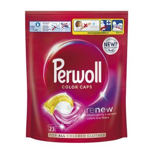 Detergent de rufe capsule Perwoll Renew Color, 23 spalari