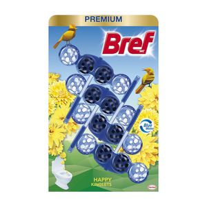 Odorizant pentru toaleta Bref Happy Kinglets, 4 x 50 g
