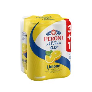 Bere aromatizata fara alcool Peroni Limone di Sicilia, 3+1 x 0.5 l