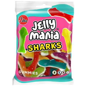 Jeleuri in forma de rechini Jake Jelly Mania Sharks, 100 g