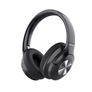 Casti fara fir over ear Akai P100, Bluetooth 5.3, autonomie 22 ore, pliabile, negru