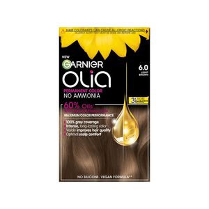 Vopsea permanenta pentru par Garnier Olia, 6.0 saten deschis