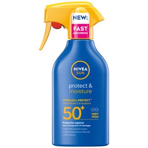 Spray protectie solara Nivea Sun Protect & Moisture SPF 50+, 270 ml