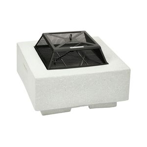 Vatra de foc patrata multifunctionala cu gratar Garden Star, diametru 58.5 cm x H43 cm