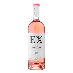 Vin rose sec Cramele Recas Explicit, Merlot, Cabernet Sauvignon si Negru de Dragasani, 0.75 l