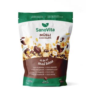 Musli cu ciocolata SanoVita, 400 g