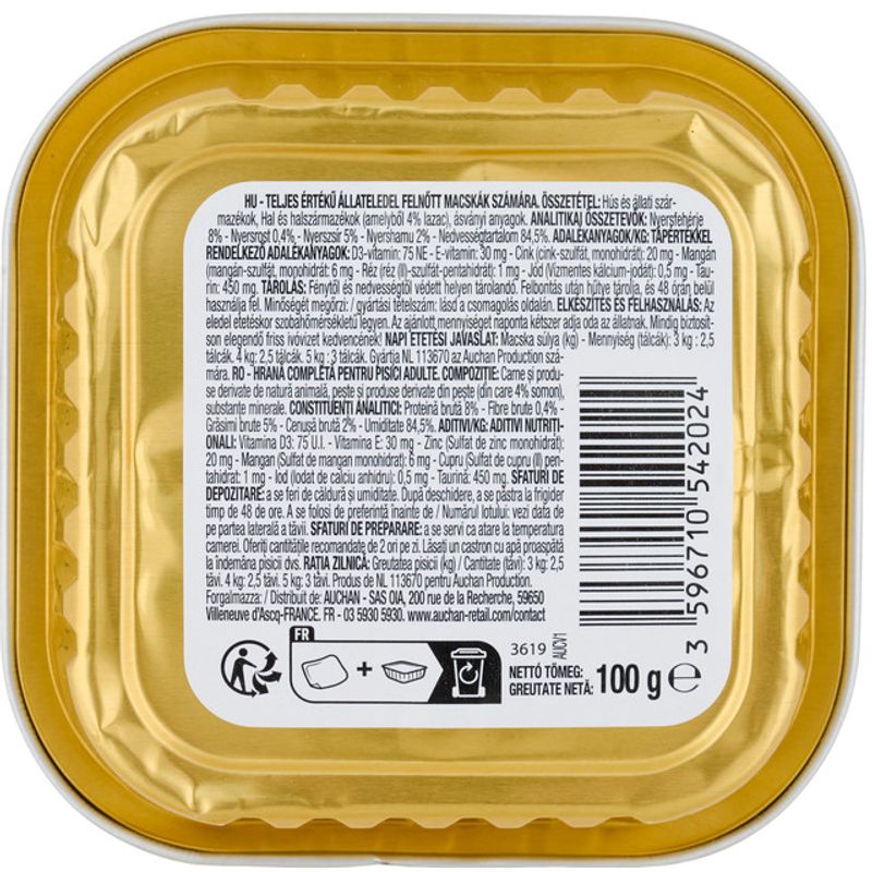 hrana-umeda-pentru-pisici-adulte-auchan-somon-100-g