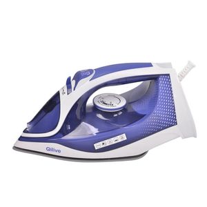 Fier de calcat Qilive Q.5847, 2600W, 300 ml, talpa ceramica, debit de abur 30 g/min, albastru