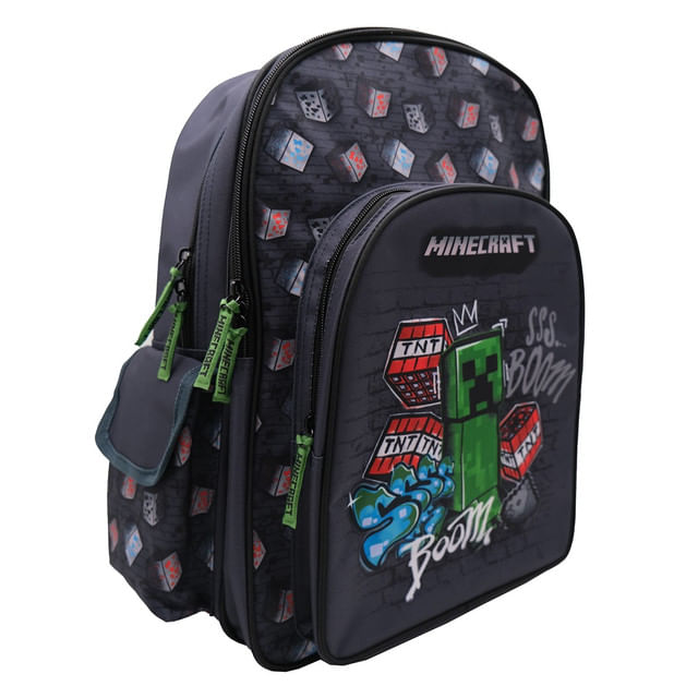 ghiozdan-cu-2-compartimente-auchan-model-minecraft