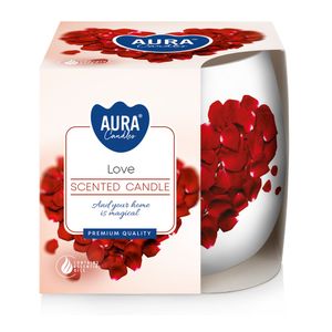 Lumanare parfumata in pahar Bispol, 20h Love