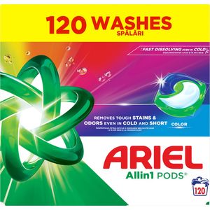 Detergent capsule pentru rufe Ariel Allin1 PODS Color, 120 bucati
