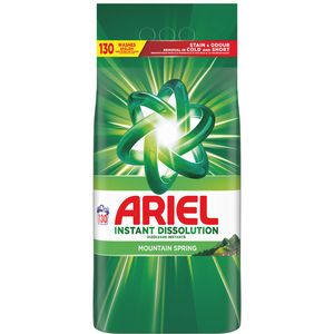Detergent pudra automat Ariel Instant Dissolution Mountain Spring, 8.4 kg, 130 spalari