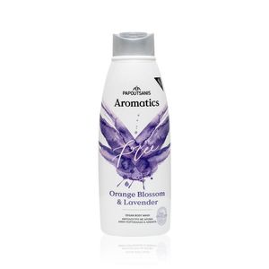 Gel de dus Papoutsanis Aromatics Free, flori de portocal si lavanda, 600 ml
