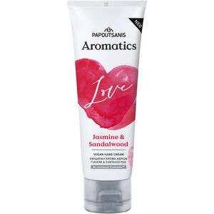 Crema de maini Papoutsanis Aromatics Love, iasomie si lemn de santal, 75 ml