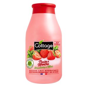 Gel de dus & Lapte de baie cu Capsuni si Menta Cottage, 250ml