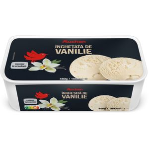 Inghetata cu aroma de vanilie Auchan, 480 g