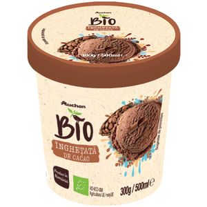 Inghetata BIO cu aroma de cacao Auchan, 300 g