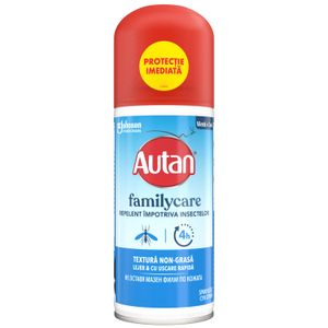 Spray repelent pentru insecte Autan Family Care, spray uscat, 100 ml