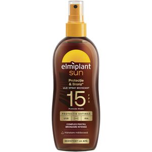 Ulei autobronzant cu protectie solara Elmiplant Sun, SPF 15, 150 ml