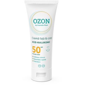 Crema pentru fata si corp Ozon, cu acid hialuronic, SPF 50, 100 ml