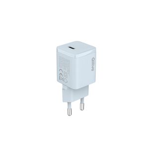 Incarcator retea Qilive, 30W, USB-C, albastru deschis