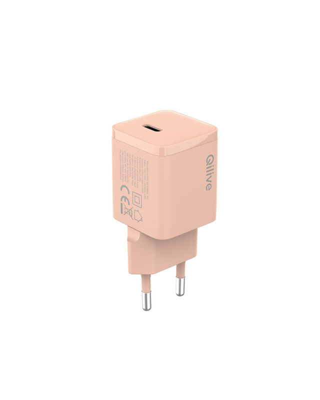 incarcator-retea-qilive-30w-usb-c-bej