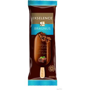 Inghetata cu ciocolata si bucati de brownie Ekselence, 100 ml