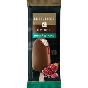 Inghetata cu vanilie si sos de zmeura si rodie Ekselence, 82 ml