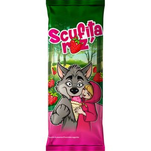 Inghetata la cornet cu capsuni Scufita Roz, 150 ml