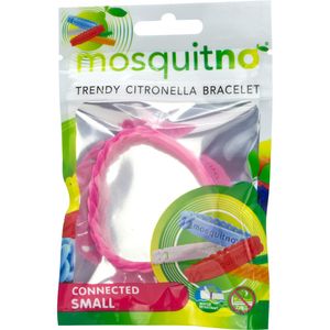 Bratara anti-tantari cu parfum de citronella pentru copii MosquitNo Connected Small, 1 bucata