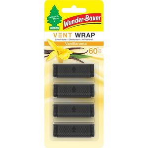 Odorizant auto cu parfum de vanilie Wunder-Baum Vent Wrap, 4 bucati
