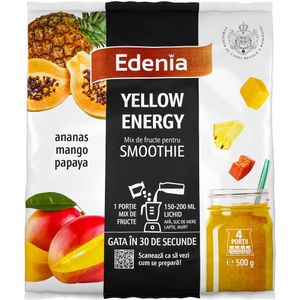 Mix de fructe pentru smoothie Yellow Energy Edenia, 500g